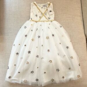 NWT Only Little Once Sparkle Star Dress Size 7